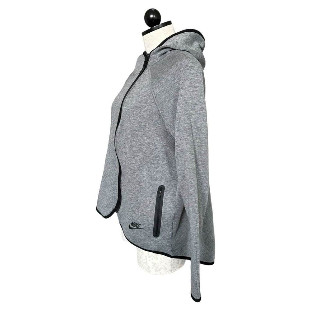 Nike Sportswear Tech Fleece Women's Full Zip Cape Hoodie Carbon Heath Size Large - Picture 6 of 16